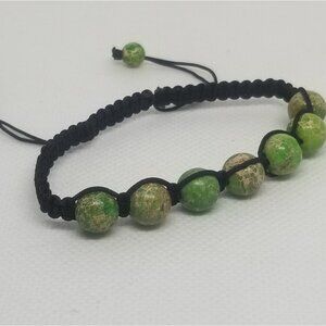 Green King Stone Essential Oils Bracelet